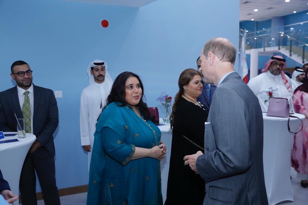 Shahmeen Islam meeting Prince Edward