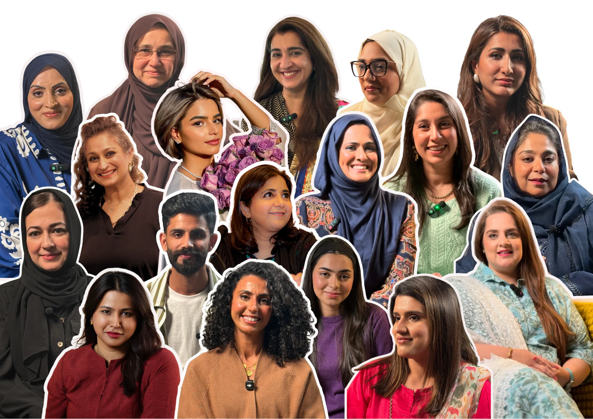 A collage of women featured on Qyssa