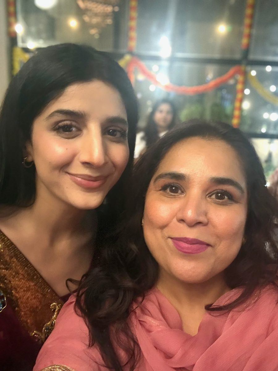 Shahmeen Islam with actress Mawra Hocane