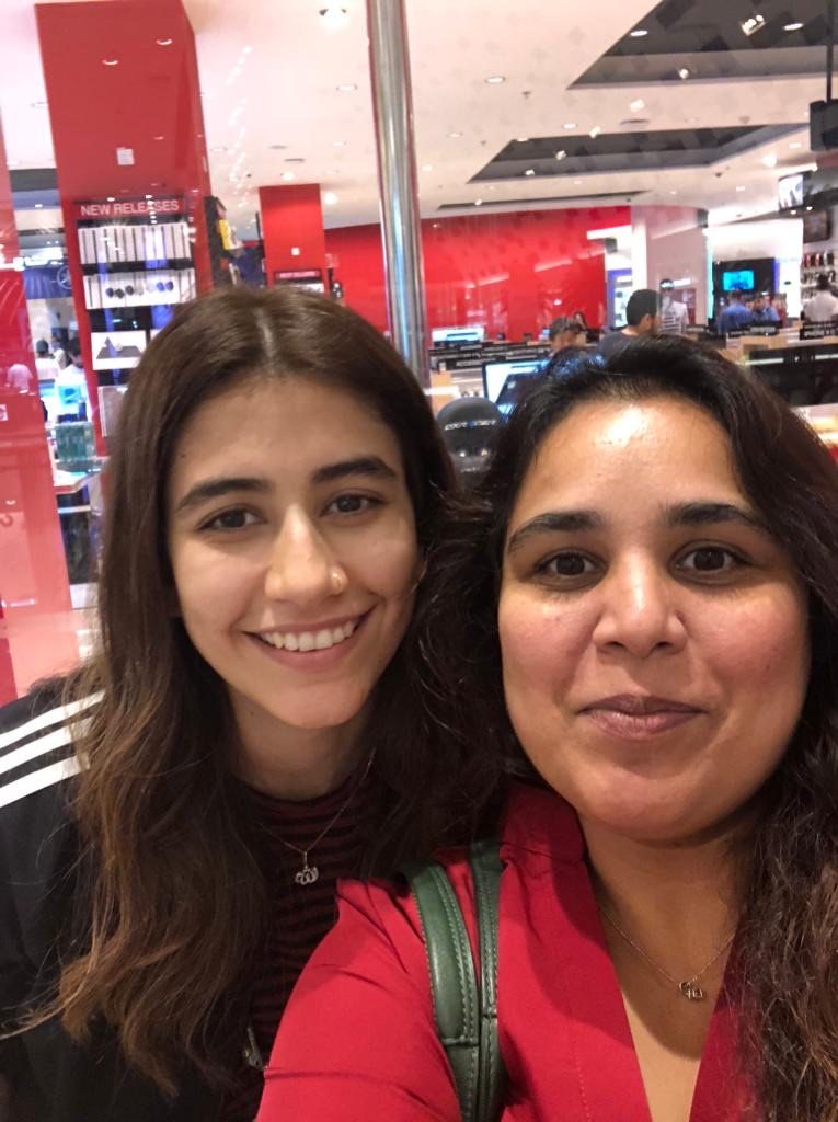 Shahmeen Islam with actress Syra Yousuf